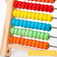 thumbnail image 4 of Wooden Abacus for Kids Math 10-Row Wooden Frame Abacus with Multi-Color Beads  Preschool Math Learning Toy Wooden Counting Abacus for Kids Toddlers, 4 of 9