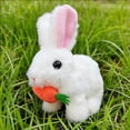 thumbnail image 4 of Easter Bunny Toy Interactive Hopping Electronic Pet Rabbit with Sounds and Movements, Walking Chewing Plush Bunny for and Toddlers, 4 of 6
