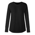 thumbnail image 5 of Wovix Women's Sheer Mesh Short Sleeve Crewneck T-Shirt Crop Solid Trendy Comfy Top Streetwear Party Wear Black S, 5 of 5