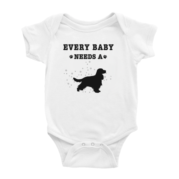 Every Baby Needs A English Cocker Spaniel Dog Funny Baby Romper For Boy Girl 0-3 Months