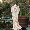 thumbnail image 2 of QLFJ-FurDec Outdoor Garden Angel Statue Sculpture, Angel Figurine Holding Bird, Resin Angel Ornament Decor for Home, Patio, Lawn, Porch, Yard, Cemetery Grave, Housewarming, 2 of 6