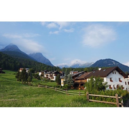 Alpine Village, Scuol Tarasp, Engadine, Graubunden, Switzerland, Europe Print Wall Art By Christian (Best Alpine Villages Switzerland)