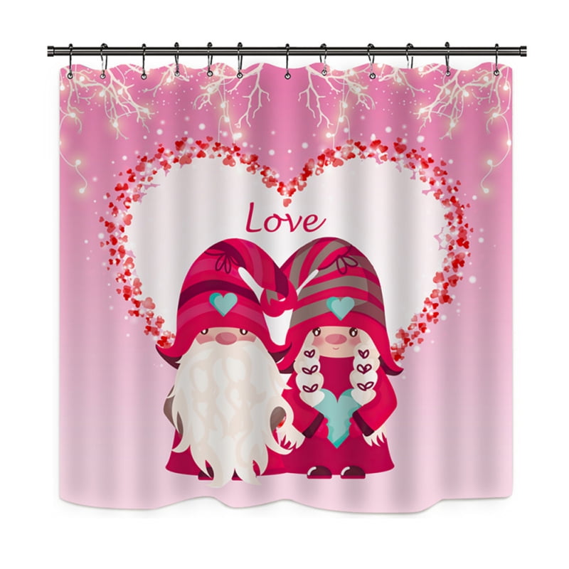 Details about   Christms Retro Red Car Pin-up Girl Gifts Shower Curtain Set Bathroom Decor 180cm 
