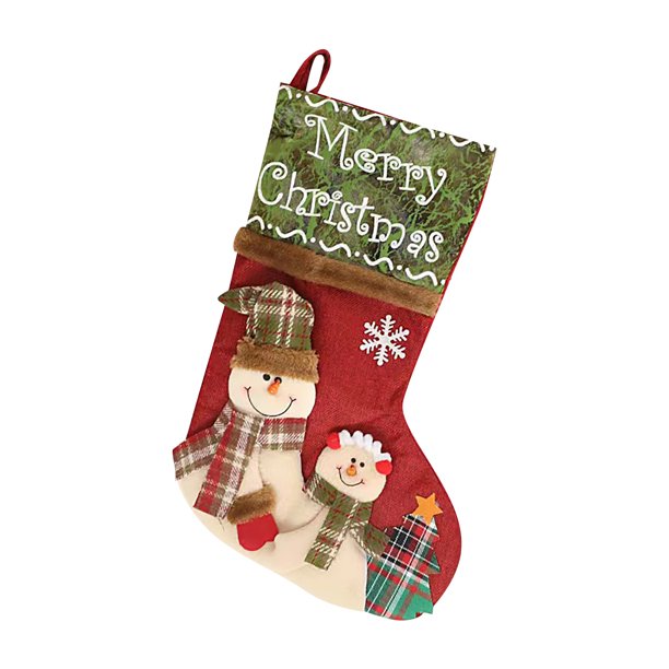 Gibobby Calcetines navideños Calcetines grandes Chimenea clásica Calcetines colgantes de nieve Calcetines decorativos Decoraciones navideñas para fiestas(A)