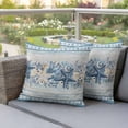 thumbnail image 3 of Outdoor Pillow Covers 26x26 Set of 2, Blue Starfish Coastal Waterproof Patio Throw Pillow Covers for Couch Sofa Chair, Beach Coral Nautical Botanical Vintage Decorative Pillowcases for Throw Pillows, 3 of 9