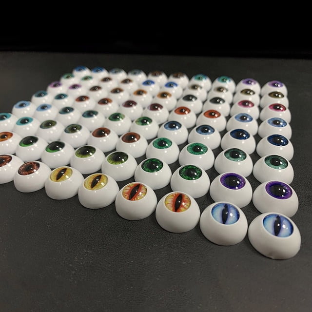 Ojos de acrílico para muñecas, accesorios de maquillaje para niñas, Juguetes Diy, 10/ 12/ 14/ 16/ 18mm, 1/6 1/4 1/3