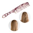 thumbnail image 5 of Unique Bargains 1 Pc Long Handle Hair Comb Purple White Acetate Sheet, 5 of 5