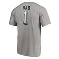 thumbnail image 3 of Men's Heather Gray New York Yankees Number One Dad T-Shirt, 3 of 3