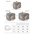 thumbnail image 2 of Coffee Gnomes Toaster Cover 4 Slice, Large Kitchen Appliance Covers, Farmhouse Brown Bean Plaid Black Grey Toaster Oven Cover with Loop, Bread Machine Cover Polyester Dust Cover Protection, 2 of 4