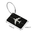 thumbnail image 3 of Aluminum Baggage Backpack Tags Suitcase Luggage Tags Travel Suitcase Label with Metal Loop Baggage Identifier Portable, 3 of 19
