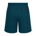 thumbnail image 4 of Smsaxvxz Mens Cotton Breathable Sweat Shorts Casual Comfy Elastic Waist Drawstring Outdoor Running Shorts with Zipper Pockets Navy L, 4 of 6