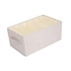 thumbnail image 5 of Cesto de almacenamiento de ropa plegable, caja de juguetes, cesta organizadora, organizador de armario Beige 6 Rejillas, 5 of 9
