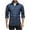 Blue, variant on Shirt Men Long Sleeve Western Work Dress Shirts Casual Button Down Denim Blouses with Pocket Black XXXL