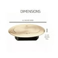 thumbnail image 4 of Legrand Pass & Seymour Slater 1 Gang Round Low Profile Floor Box Cover, Brass, 4 of 6