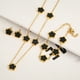 thumbnail image 2 of Conjunto de joyería de acero inoxidable, colgante minimalista, creativo, planta viva, hoja, pétalo, flor, collar, pendientes, pulsera, 2 of 4