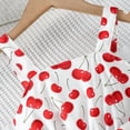thumbnail image 7 of Fgnfyis Girls Summer Dresses Cherry Print Sleeveless A Line Swing Bowknot Waist Casual Toddler Summer Dress 11-12 Years, 7 of 7