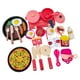 thumbnail image 2 of Juego de cocina para juegos de simulación, juguetes de cocina, juguete para cortar carne y Pizza, juego de cocina divertido para niños pequeños, juego , 44 piezas CUTICAT juego de cocina, 2 of 8