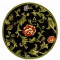 thumbnail image 3 of Safavieh Chelsea Georgiana Bordered Wool Area Rug, Black, 3' x 3' Round, 3 of 12