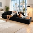 thumbnail image 5 of 103" Modular Sectional Couch with L-Shape Chaise, Modern Boneless Couch for Living Room, Sofa in A Box, Oversized Sofa Sleeper with Deep Seat, No Assembly Required, 5 of 8