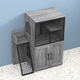 thumbnail image 5 of De altura diamond planters set of 2-distinctive shape water level window smooth-rolling wheels y versatile placement para patio porch sala de estar o oficina en casa, 5 of 6