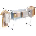 thumbnail image 1 of Clothes Airer, Collapsible Clothes Drying Rack, Foldable Gullwing Laundry Rack Indoor, Drying Rack, Clothing Rack Indoor Foldable for Towels, Linens, 175 X 60 X 105cm, White, 1 of 5
