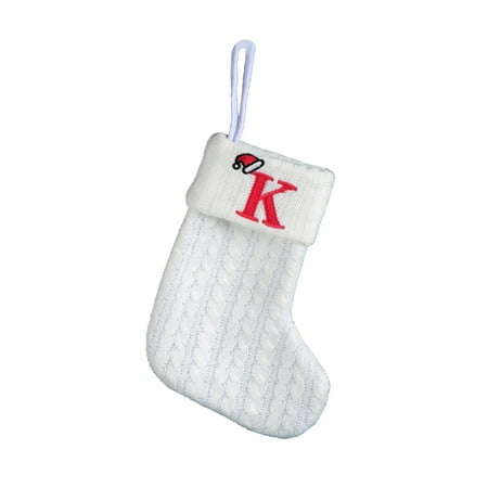

Acrylic Chandelier Garland Decorative Knitted Socks Socks Embroidery Letters Children s Candy Gift Bag White Christmas Socks Gift Bag