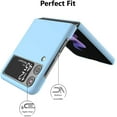 thumbnail image 4 of Case for Samsung Galaxy Z Flip 3 5G 2021, Slim Fit Matte PC Cover Phone Case for Galaxy Z Flip3 - Blue, 4 of 13