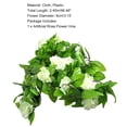 thumbnail image 6 of Mdesiwst Artificial Fake Silk Rose Flower Ivy Hanging Garland Home Decor, 6 of 6