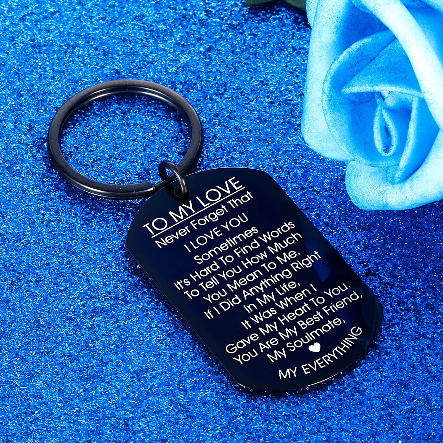 Keychain Accessories With First Name To My Wonderful Carylon I Love You  This Much Always Forever Romantic Valentine Day Gift Wife Girlfriend  レディースアクセサリー