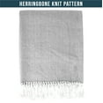 thumbnail image 3 of PAVILIA Light Gray Herringbone Throw Blanket for Couch Bed, Decorative Outdoor Throw Blanket, Faux Cashmere Throw Blanket, Lightweight Accent Sofa Throw Blanket, 50x60, 3 of 9