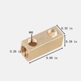 thumbnail image 3 of Conectores de cable BEKMLOD, 10 unidades, 4 AWG, cobre dorado con termorretráctil, 3 of 5