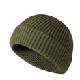 thumbnail image 3 of QLEICOM Womens Winter Hat,Beanie for Women,Reflective Yarn Skull Cap with Fleece Lining and Ear Warming Solid Color Winter Beanie for Night Safety and Warmth Army Green, 3 of 3