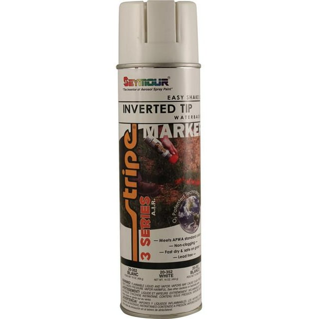 Seymour SM20-352 20 oz Inverted Tip Air Tech Marking Paint, White