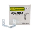 thumbnail image 1 of Soporte Angular En Forma De L Para Repisas 30mm x 30mm Caja 100 Piezas Lion Tools 3117, 1 of 5
