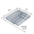 thumbnail image 5 of Honey-Can-Do KCH-02163 Organizador de cajones utilitarios expandible de 7 compartimentos de malla de acero plateado, 5 of 5