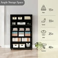 thumbnail image 6 of 5 Drawer Black Dresser with LED Lights & Power Outlets, Modern Storage Cabinet for Bedroom, 6 of 7