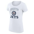 thumbnail image 2 of Women's G-III 4Her by Carl Banks White Winnipeg Jets Super-Slim Fit Lightweight Team Logo Graphic T-Shirt, 2 of 3