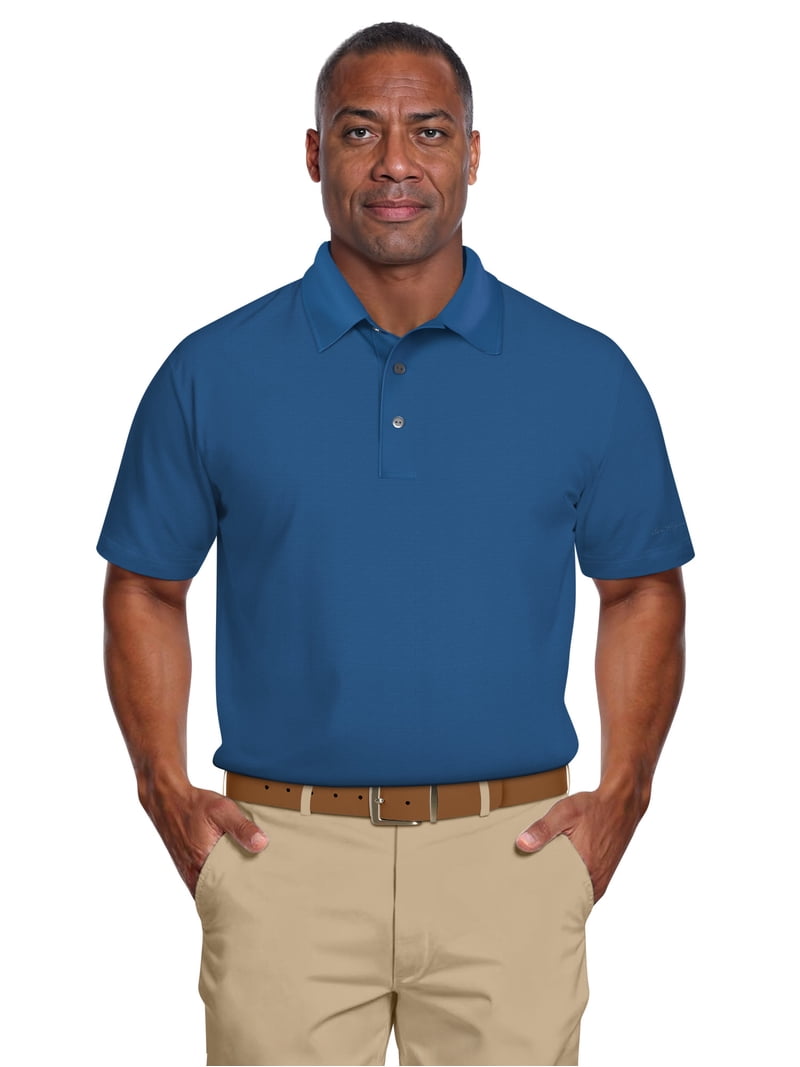 Ben Hogan Men's & Big Men's Performance Solid Polo Shirt with