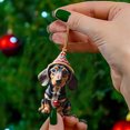 thumbnail image 3 of Cute Dog Christmas Ornaments - Funny Dog Xmas Decor Tree Hanging Tree Topper - 2023 Dog Christmas Decorations for Cat Lovers, 3 of 6