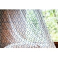 thumbnail image 2 of Ikat Tulle Curtains with Rod Pocket, Nautical Inspired Abstract Geometrical Shapes Rhombus Lines Squares Pattern, Sheer Drape for Wedding Party 2 Panels, 7 Sizes, Blue Beige White, by Ambesonne, 2 of 3