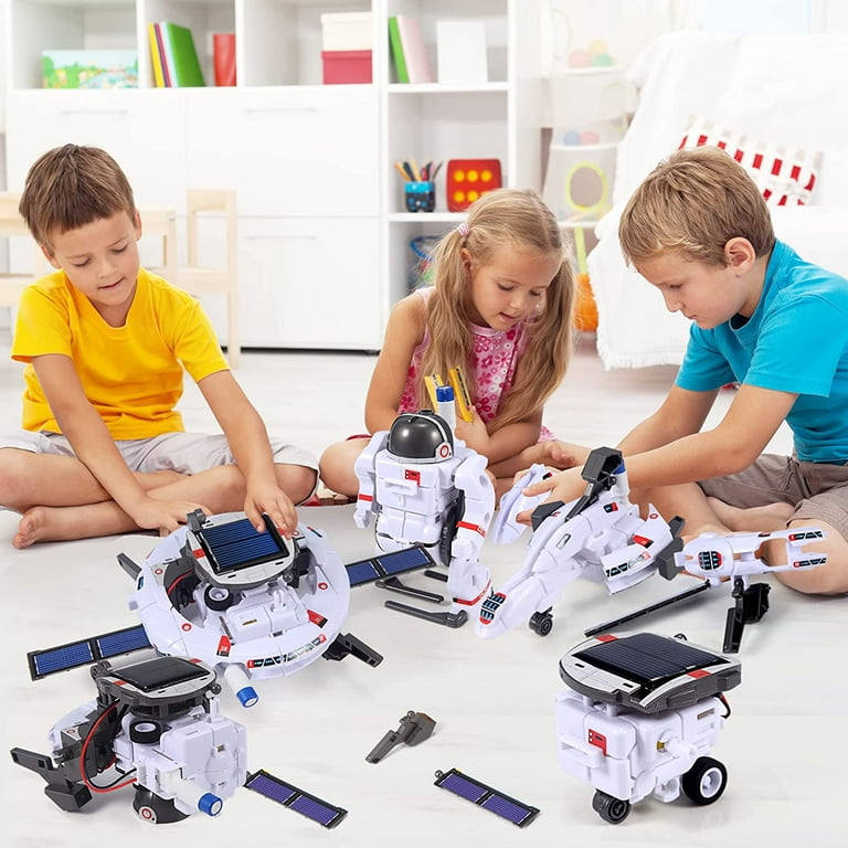 11 Set Robotics for Kids Ages 8-12, STEM Electric Robot Kits for Girls 6-8,  Building Toys Robotic Kit for Boys, Science Projects Activities Age 6 7 8