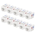 thumbnail image 1 of Keystone Jack Cable Matters Cat6, paquete de 10 unidades, con certificación UL, color blanco, 1 of 7