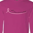 thumbnail image 4 of Inktastic Breast Cancer Survivor Pink Ribbon Long Sleeve T-Shirt, 4 of 5