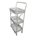 thumbnail image 6 of House 2 Home W11T203-W 3 Tier Foldable Rolling Trolley - White, 6 of 6
