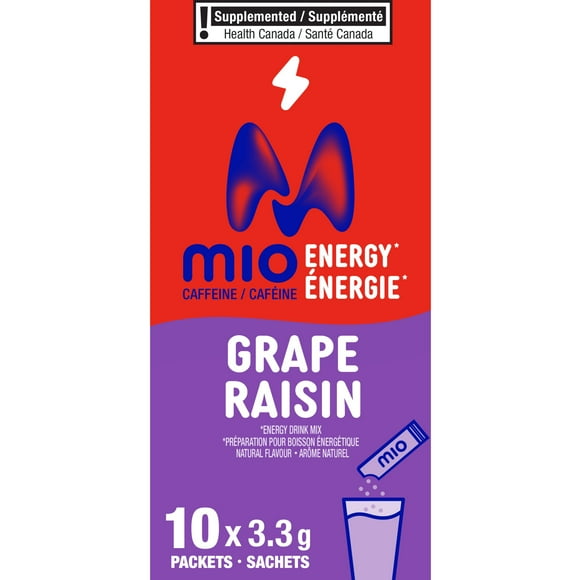 Mélange De Boisson Au Raisin Energy En Poudre, Sachets De 3, 3 G, Boîte De 10 Ct 10pk