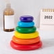thumbnail image 3 of 12 piezas de bloques de colores arcoíris, juego de equilibrio y apilamiento, rompecabezas educativo plano 6pcs arco iris, 3 of 6