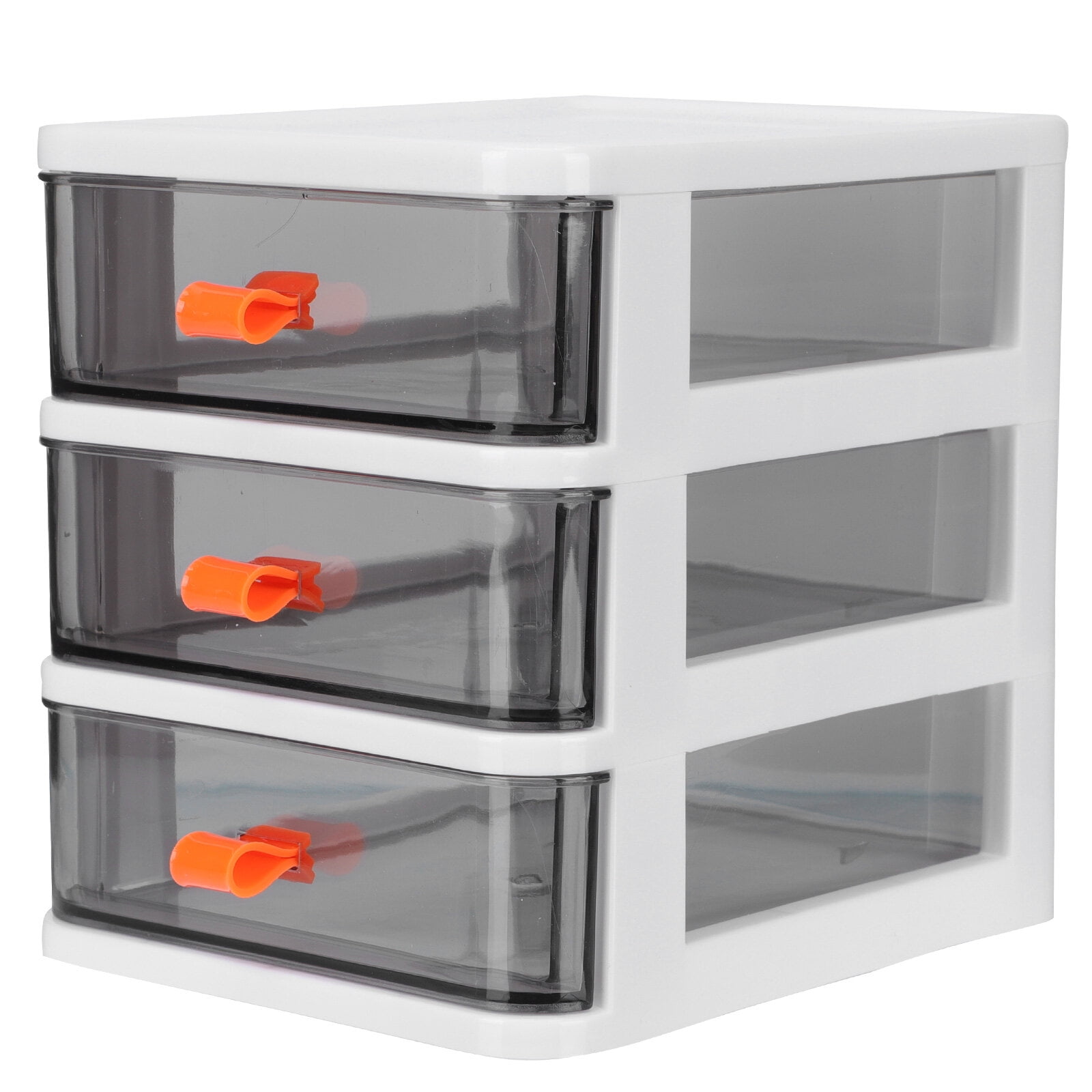 KONTONTY 1Pc White Multifunctional Layer Storage Box for Desk Organization and Storage