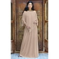 thumbnail image 2 of KOH KOH Long Strapless Cocktail Evening Off The Shoulder Cold Sexy Evening Flowy Formal Full Floor Length Tall Drape Gown Maxi Dress For Women Nude Champagne Brown Large US 12-14 NT059, 2 of 6
