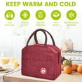 thumbnail image 4 of TRANSLINK Lunch Box for Women Men Reusable Insulated Cooler Lunch Tote Bags for Work, Travel, Outdoor (Red), 4 of 7