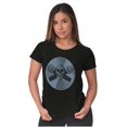 thumbnail image 4 of Vintage Skull Cross Mics Vinyl Womens Slim Fit Graphic Tee Brisco Brands S, 4 of 5